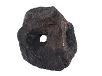 Lavastein schwarz 3-Loch 10-12cm S